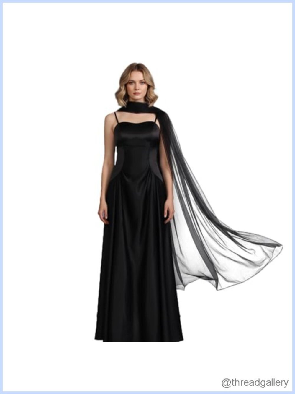 Chiffon Bridal Scarf Lightweight Tulle Wrap Shawl Wedding Cover Up